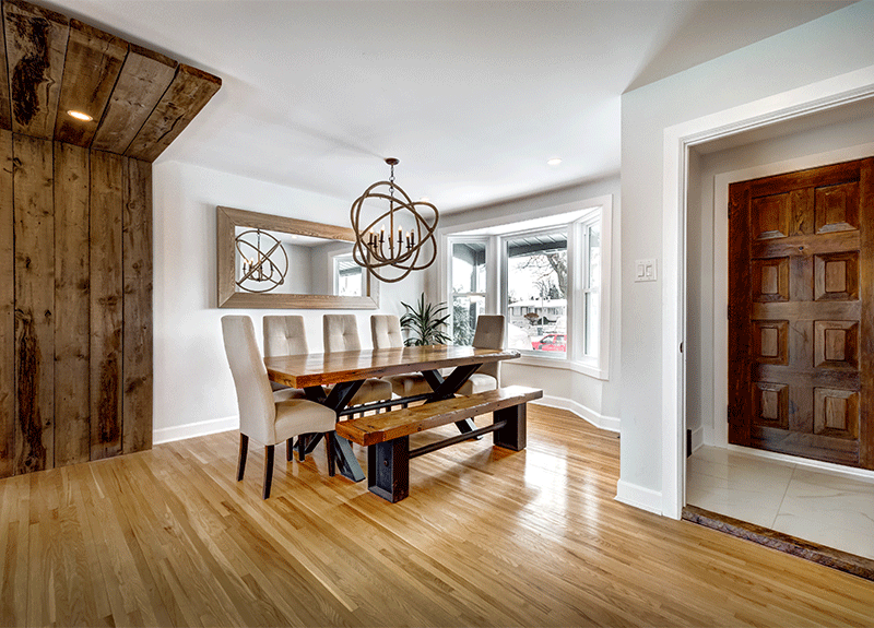 Dining room of Coeur d'Alene rental.