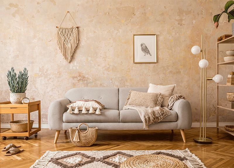 Living room in San Clemente rental.